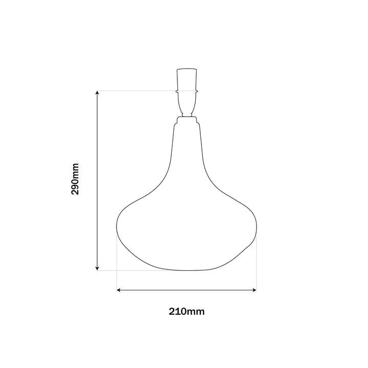 Leopold Glass Table Lamp Base (Shade Sold Separately)