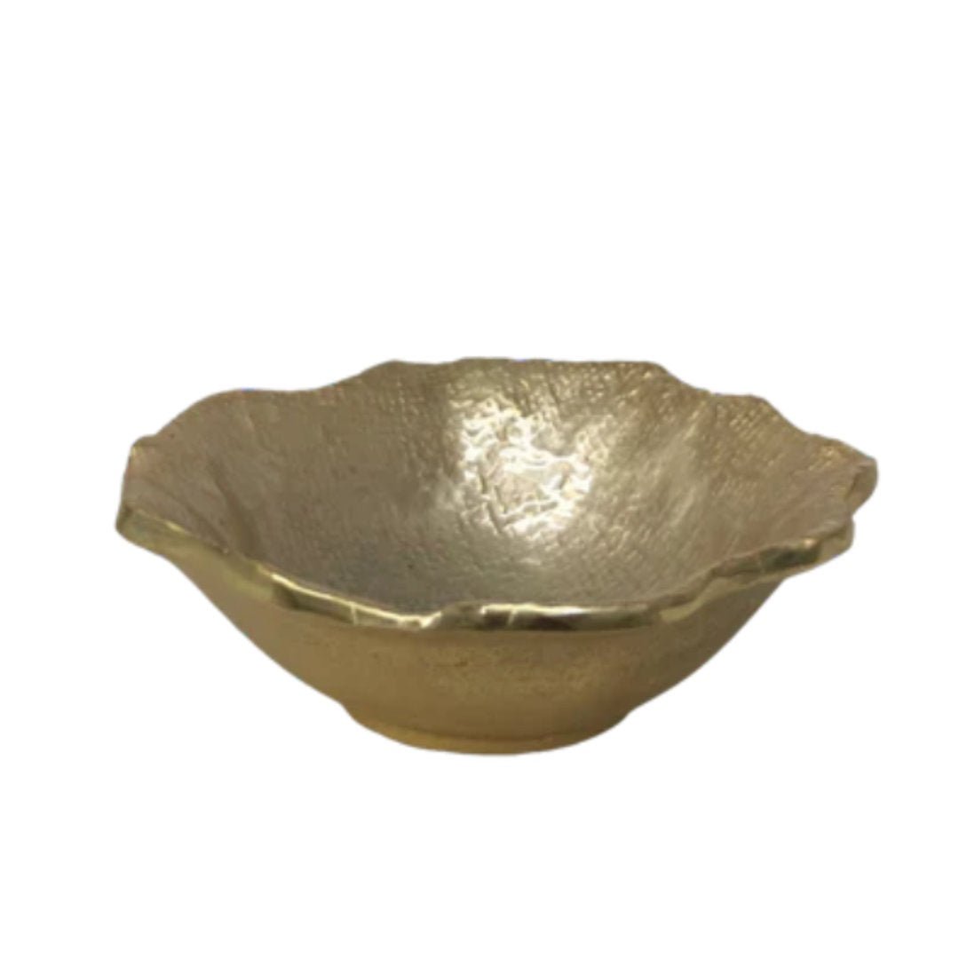 Shimmering Pearl Finish Leaf Bowl | 21cm large - Suzie Anderson Home