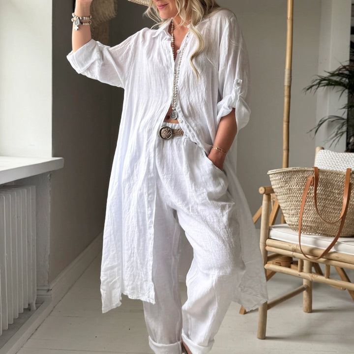 Bypias | Adele Shirt Dress | White