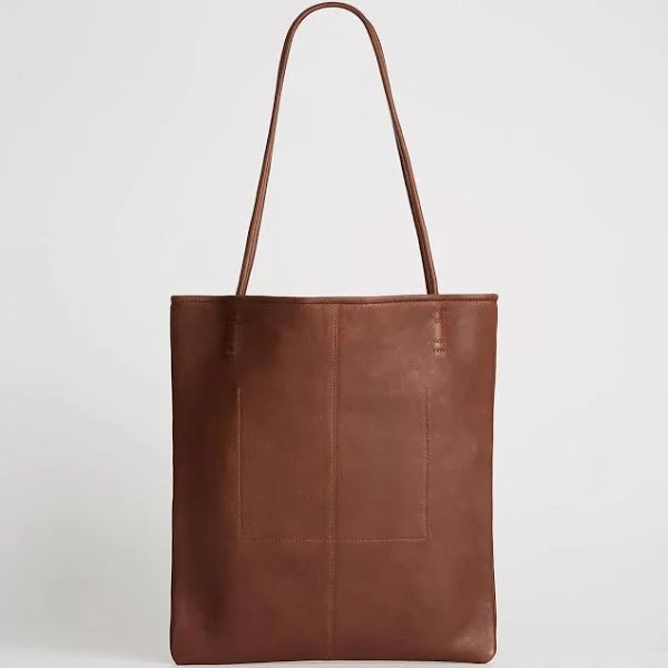 Juju | Logan Tote Leather Bag | Cognac