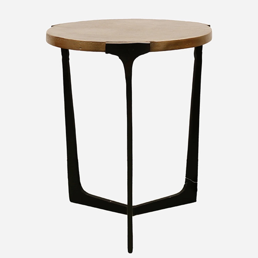 Kesha Side Table | Antique Brass &amp; Bronze | W41 x H50cm
