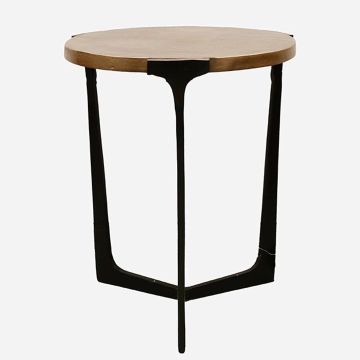 Kesha Side Table | Antique Brass &amp; Bronze | W41 x H50cm