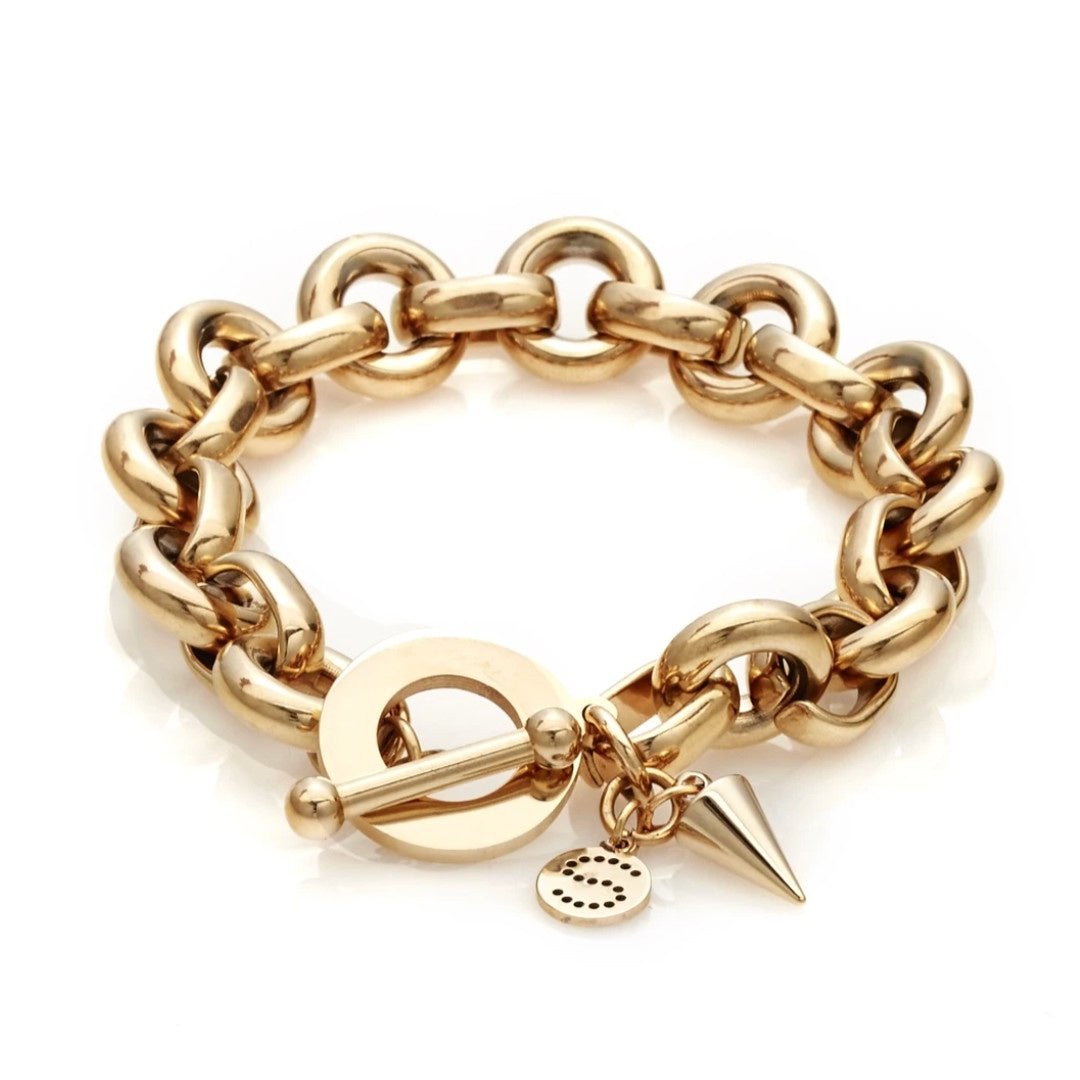 Silk & Steel | Heirloom Bracelet | Chunky Gold - Suzie Anderson Home
