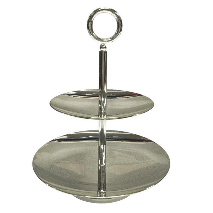 Silver Layered Cookie Stand A | Hand crafted in Turkey | 20x16cm - Suzie Anderson Home