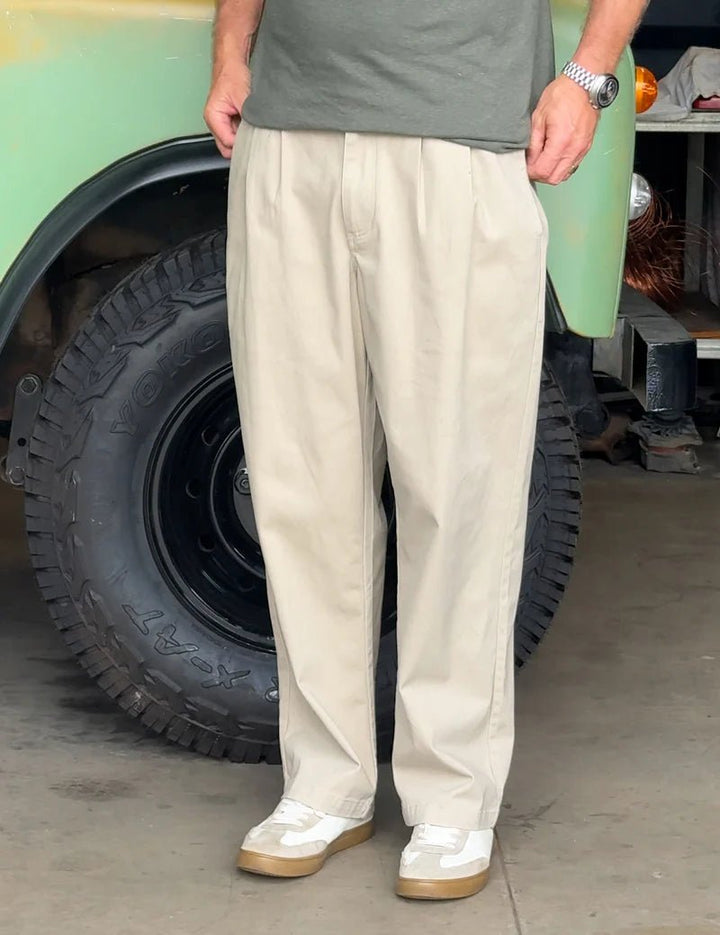Simple | Brooklyn Cotton Pant | Stone - Suzie Anderson Home