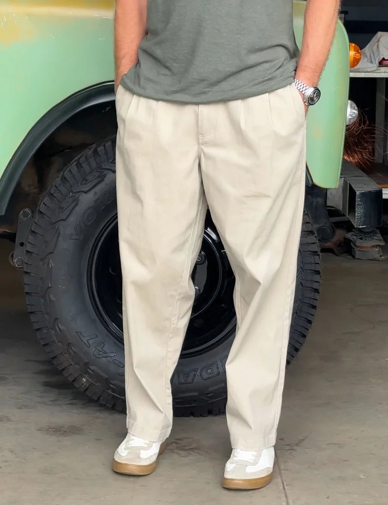 Simple | Brooklyn Cotton Pant | Stone - Suzie Anderson Home