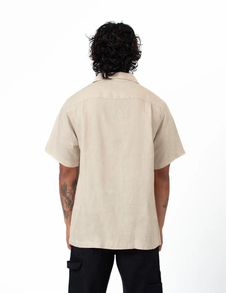 Simple | Cuban Linen Short Sleeve Shirt | Natural - Suzie Anderson Home