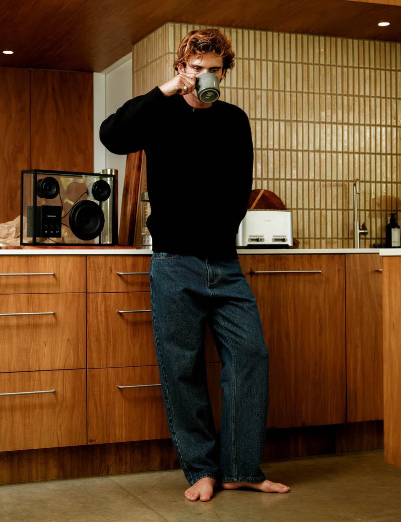 Simple | Fred Crew Knit | Black - Suzie Anderson Home