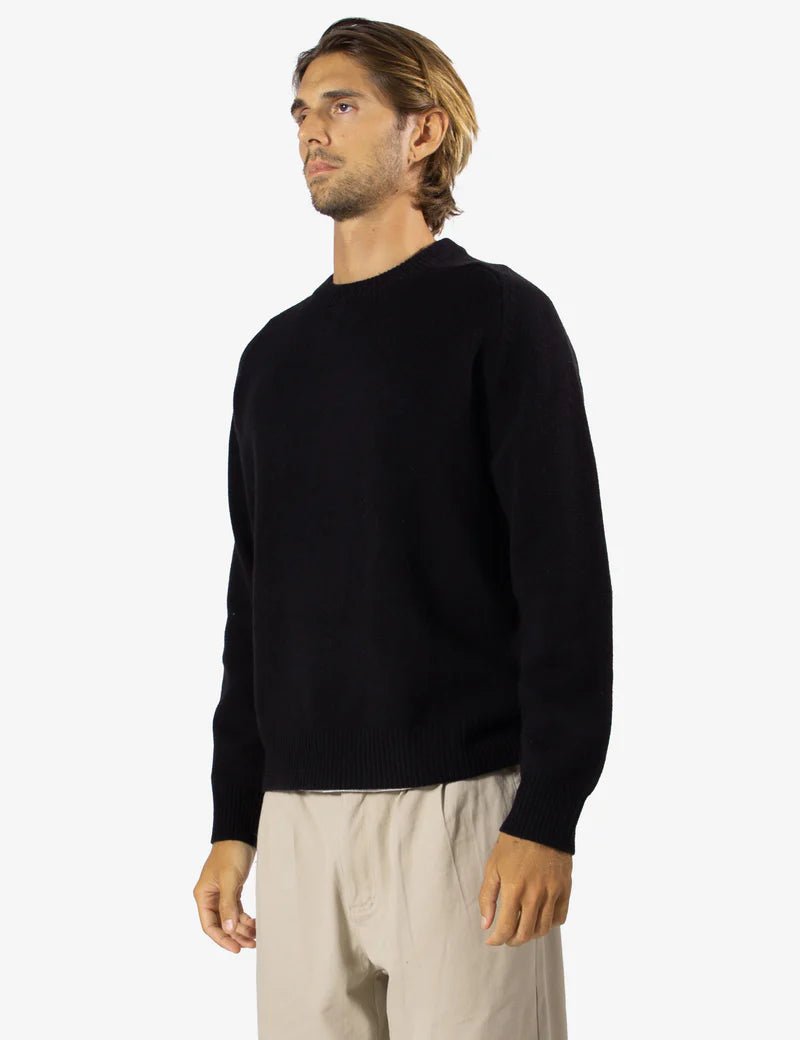 Simple | Fred Crew Knit | Black - Suzie Anderson Home