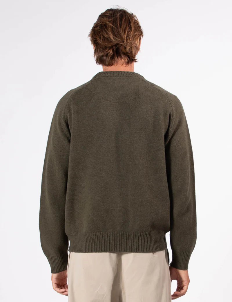 Simple | Fred Crew Knit | Fatigue - Suzie Anderson Home