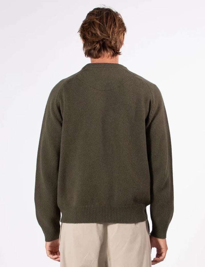 Simple | Fred Crew Knit | Fatigue - Suzie Anderson Home