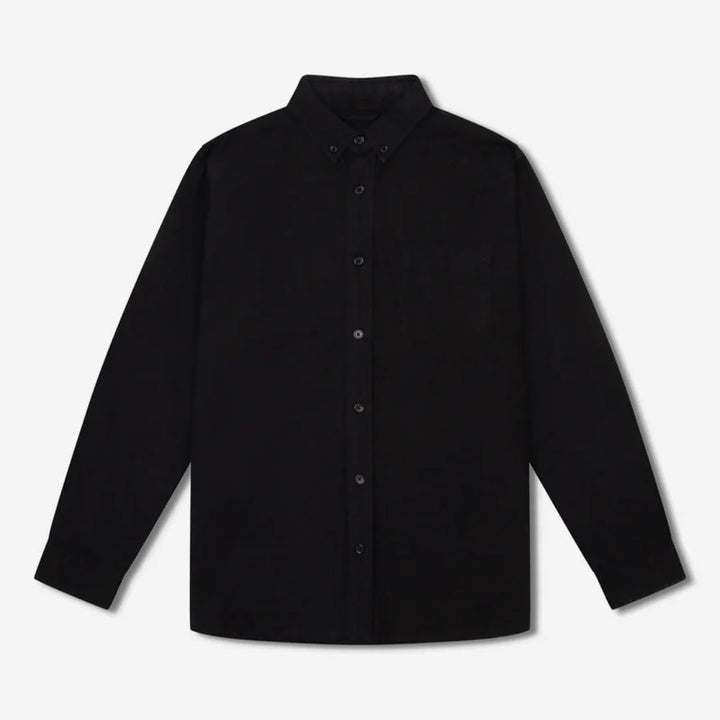 Simple | Men’s Oxford Long Sleeve Shirt | Black - Suzie Anderson Home