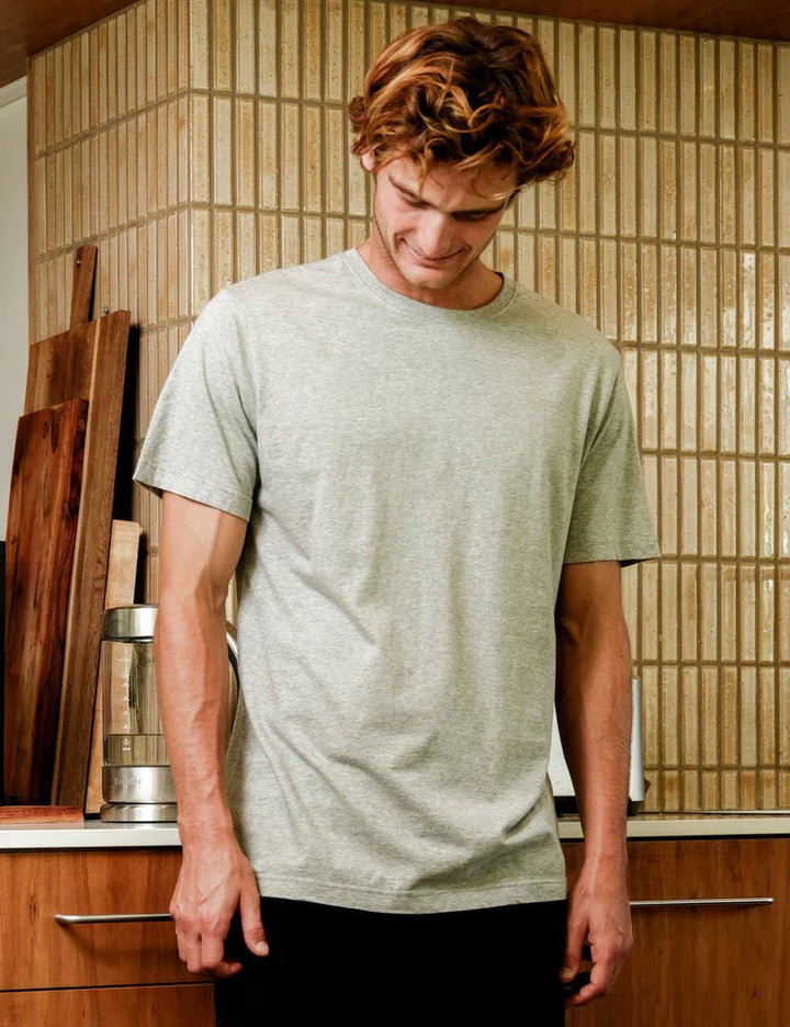 Simple | Men’s Reginald Tee | Grey Marle - Suzie Anderson Home