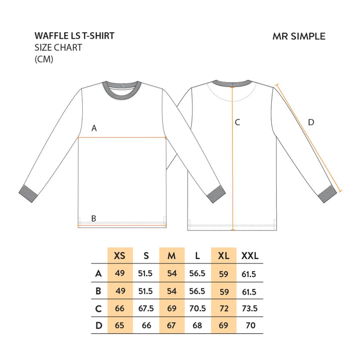Simple | Men’s Smith Long Sleeve Waffle | Fatigue - Suzie Anderson Home