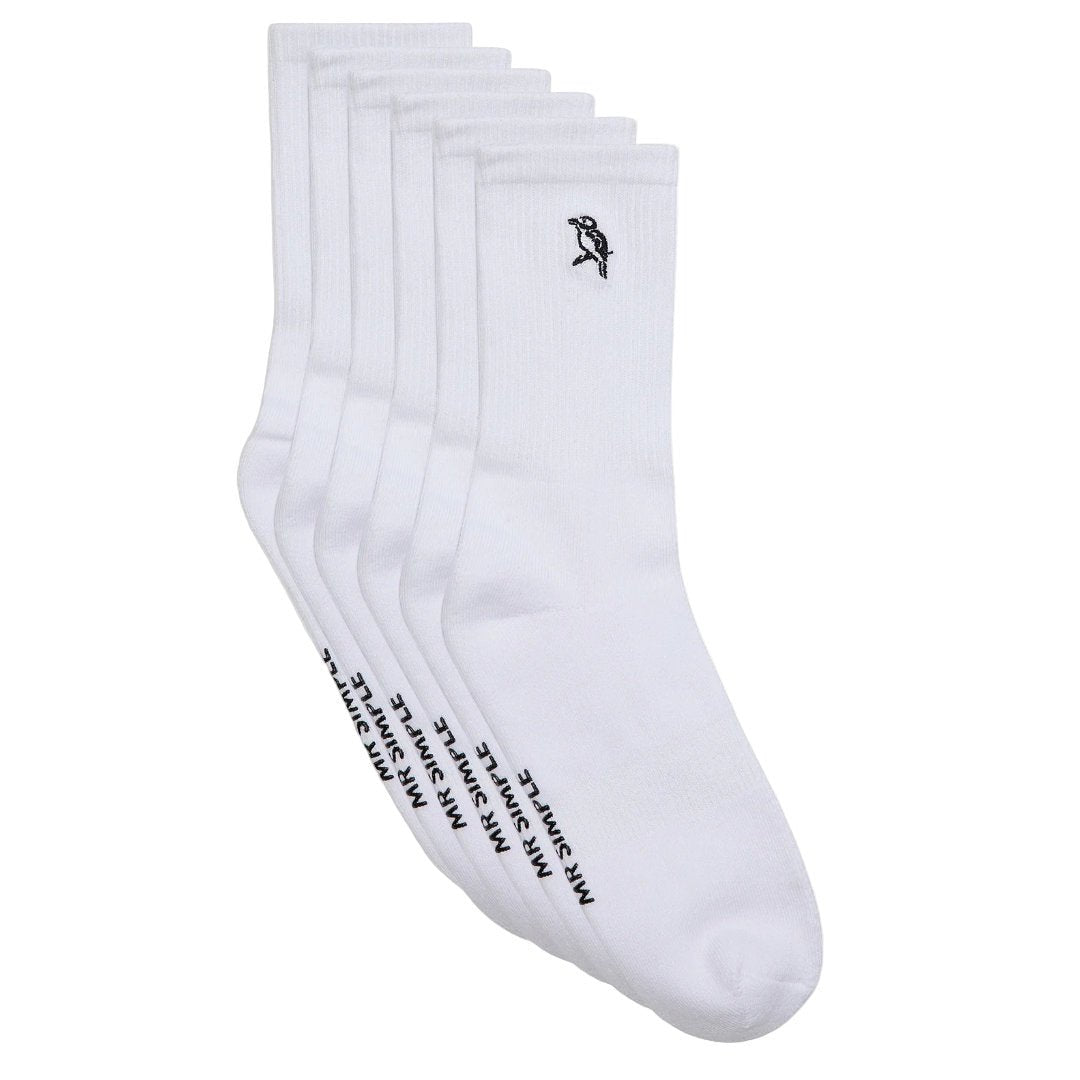 Simple | Mister Sock 3 Pack | White Kookaburra - Suzie Anderson Home
