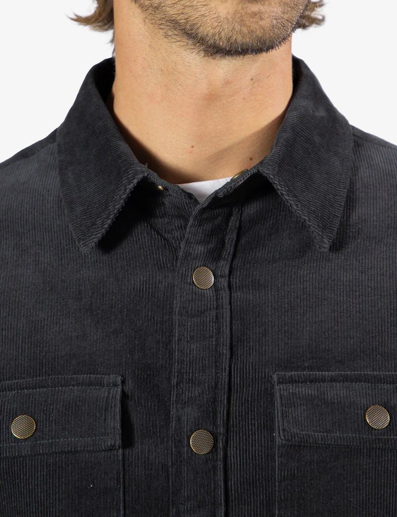 Simple | Quilted Cord Jacket | Graphite - Suzie Anderson Home