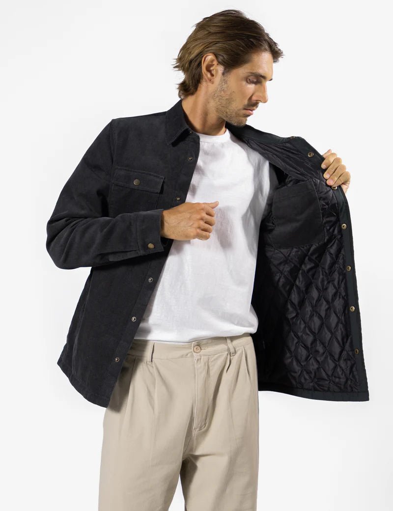 Simple | Quilted Cord Jacket | Graphite - Suzie Anderson Home