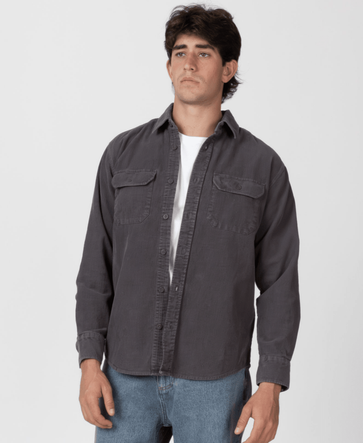 Simple | Sawyer Cord Long Sleeve Shirt | Fade Army - Suzie Anderson Home