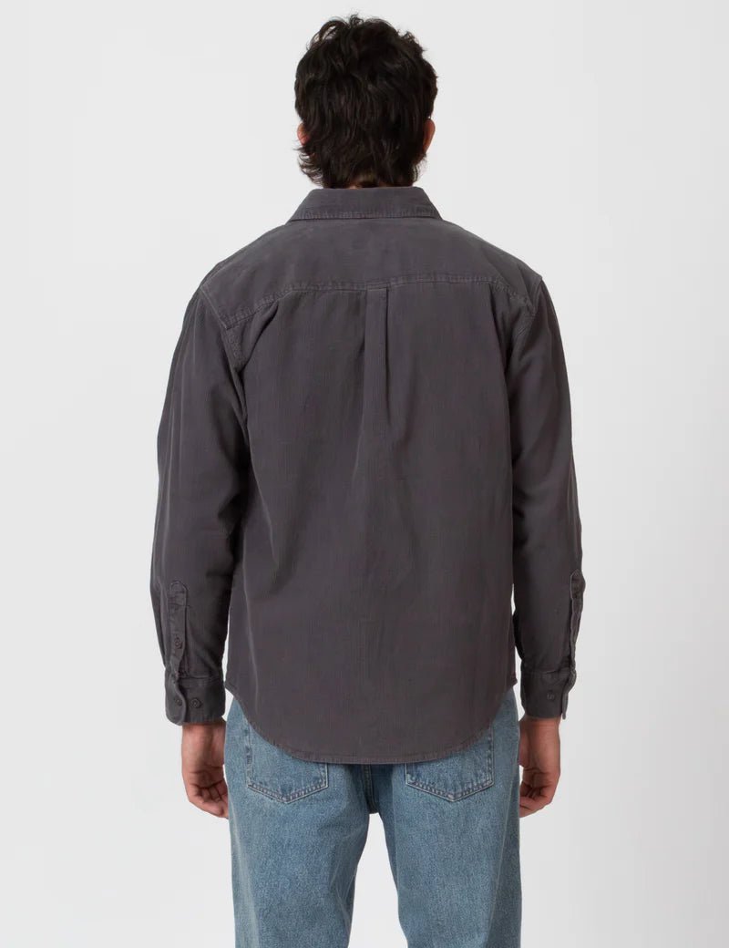 Simple | Sawyer Cord Long Sleeve Shirt | Fade Charcoal - Suzie Anderson Home