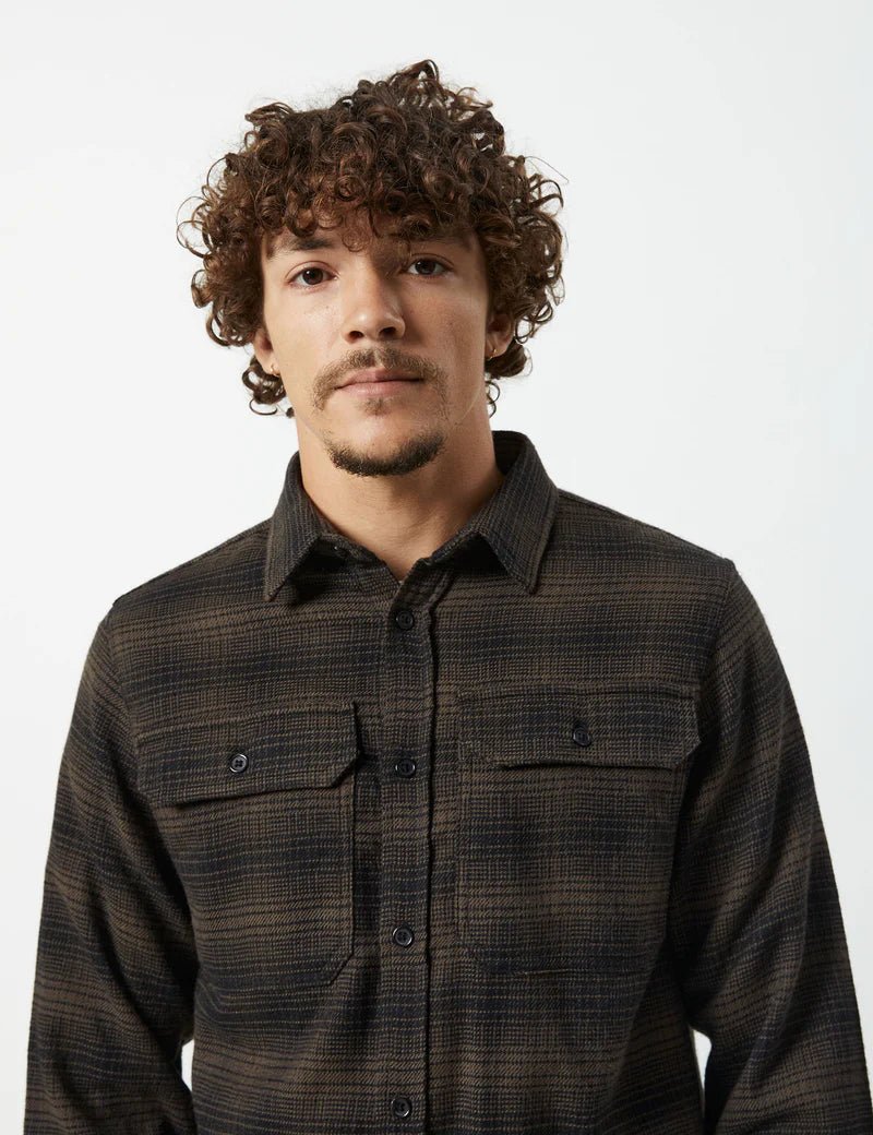 Simple | Soho Long Sleeve Shirt | Brown Check - Suzie Anderson Home