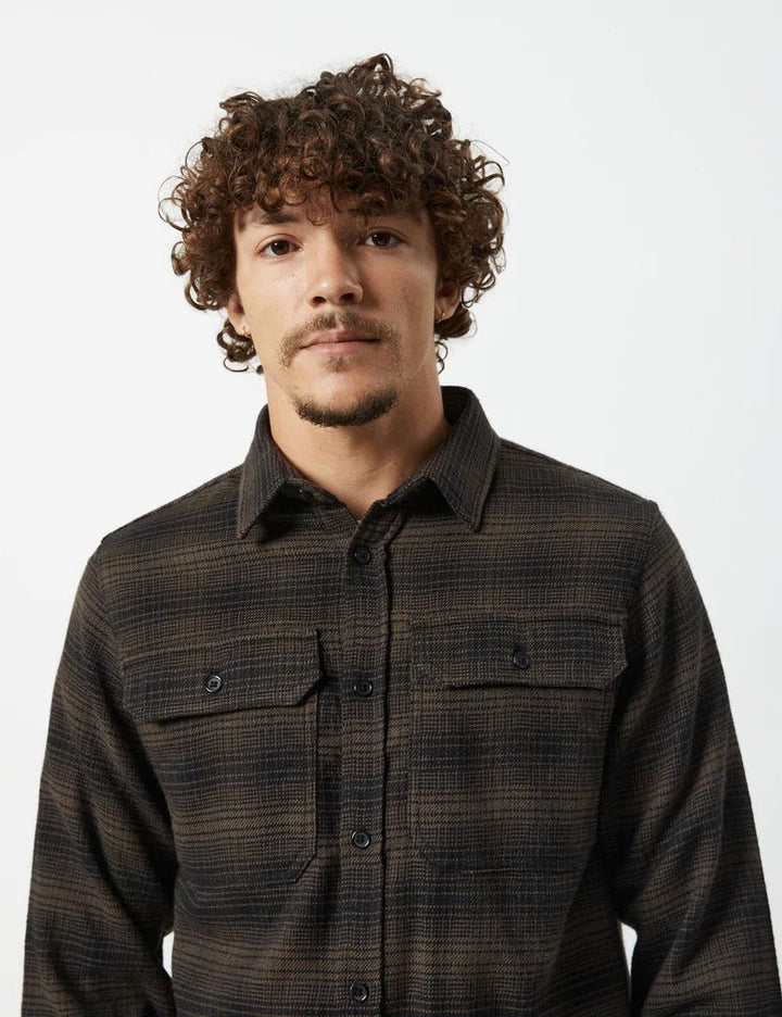 Simple | Soho Long Sleeve Shirt | Brown Check - Suzie Anderson Home