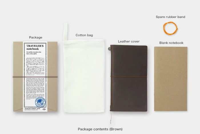 Brown Leather Travellers Notebook | Regular Size