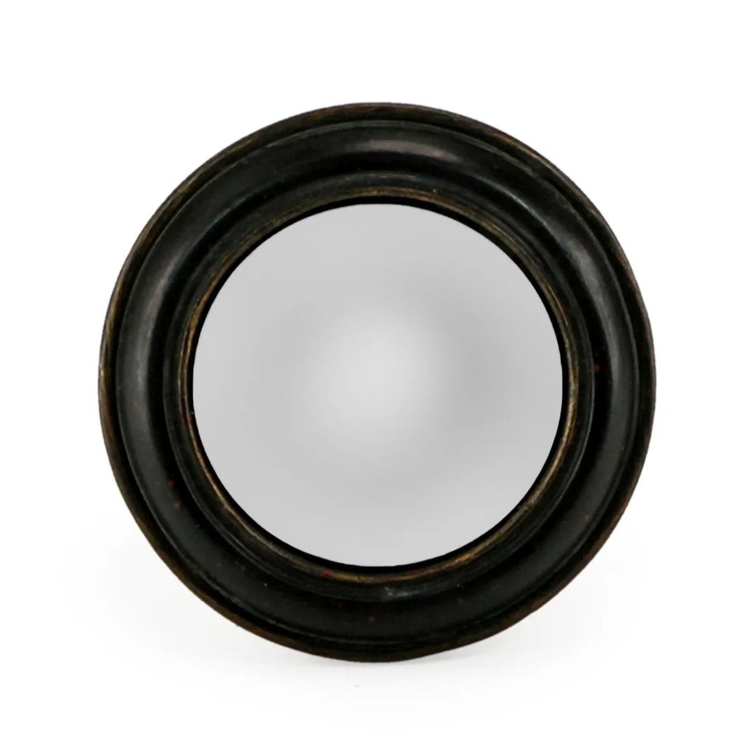 Small Black Convex Mirror 14cm - Suzie Anderson Home