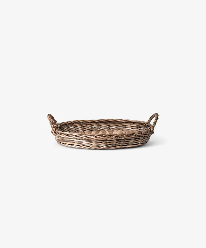 Willow River Oval Wicker Tray