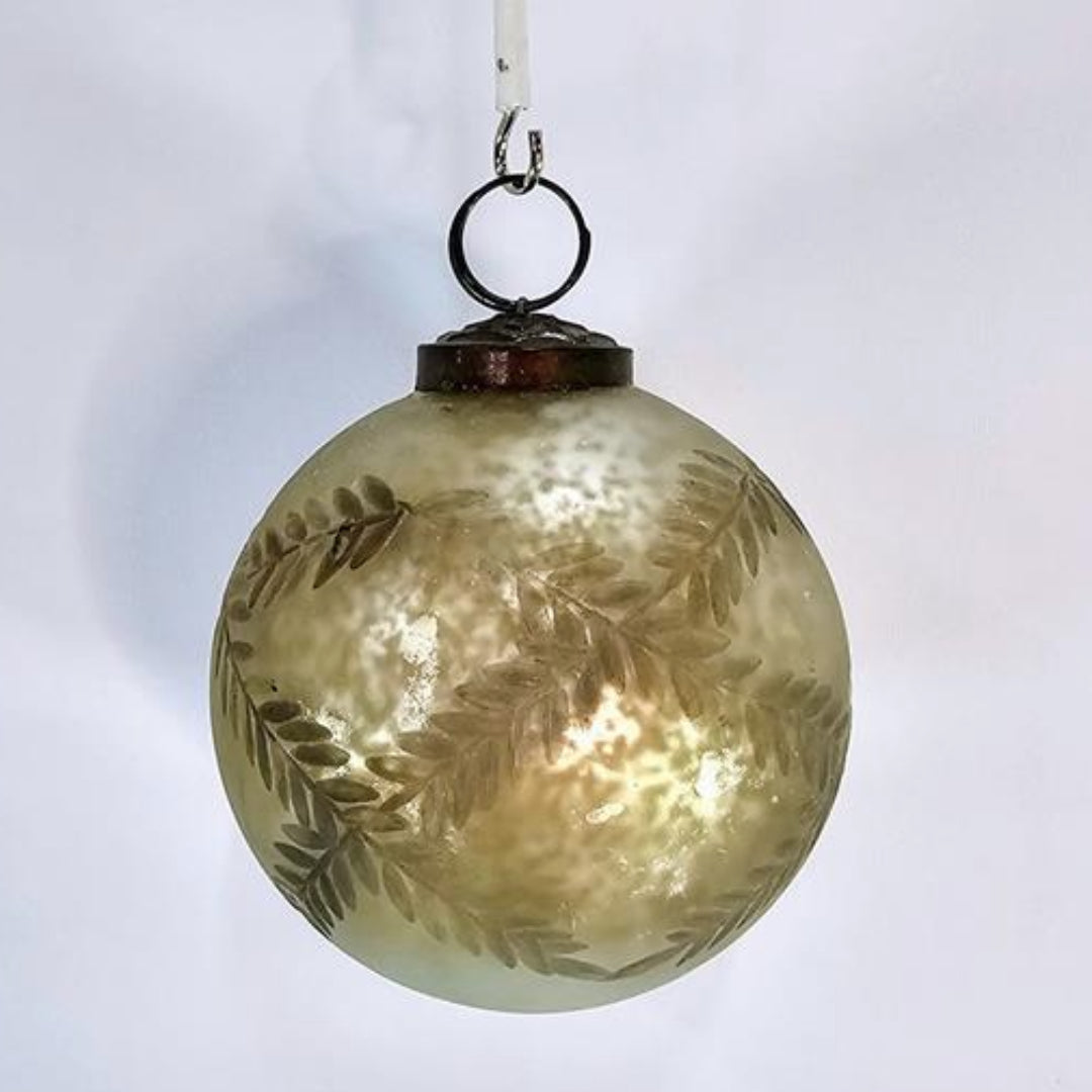 Small Bronze Mercury Laurel Cut bauble