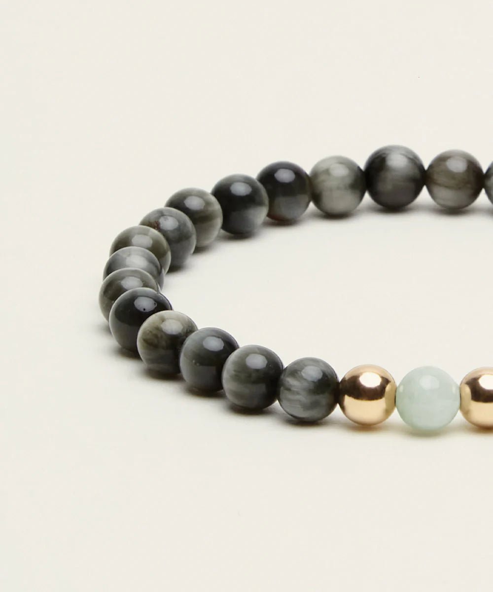 Spiritus | ABUNDANCE Bracelet | Jade, Hawks Eye | Gold - Suzie Anderson Home