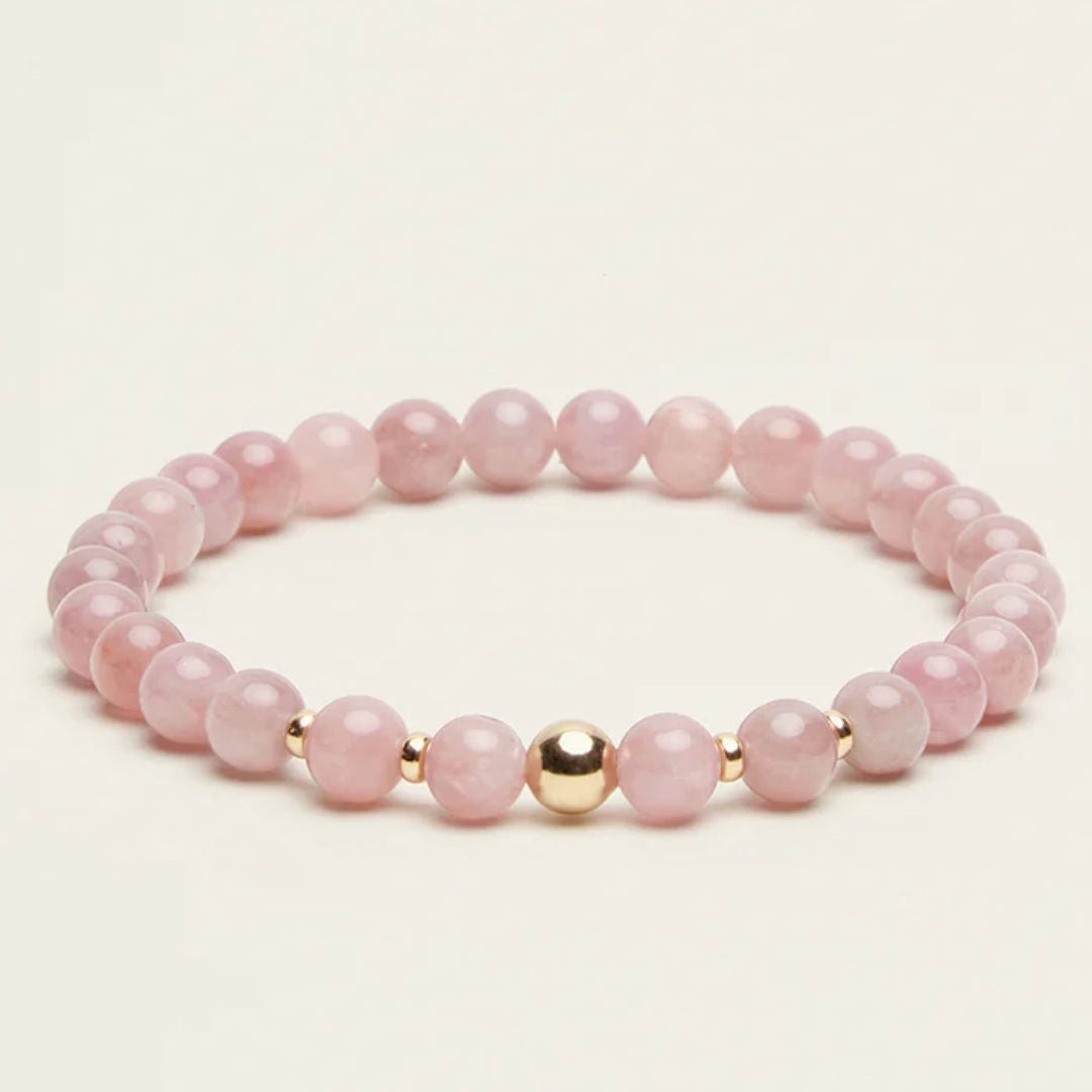 Spiritus | Love Bracelet | Rose Quartz w 14K Gold Plate - Suzie Anderson Home