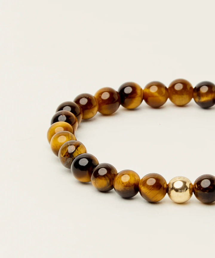 Spiritus | MANIFESTATION Bracelet | Tigers Eye w 14K Gold Plate - Suzie Anderson Home