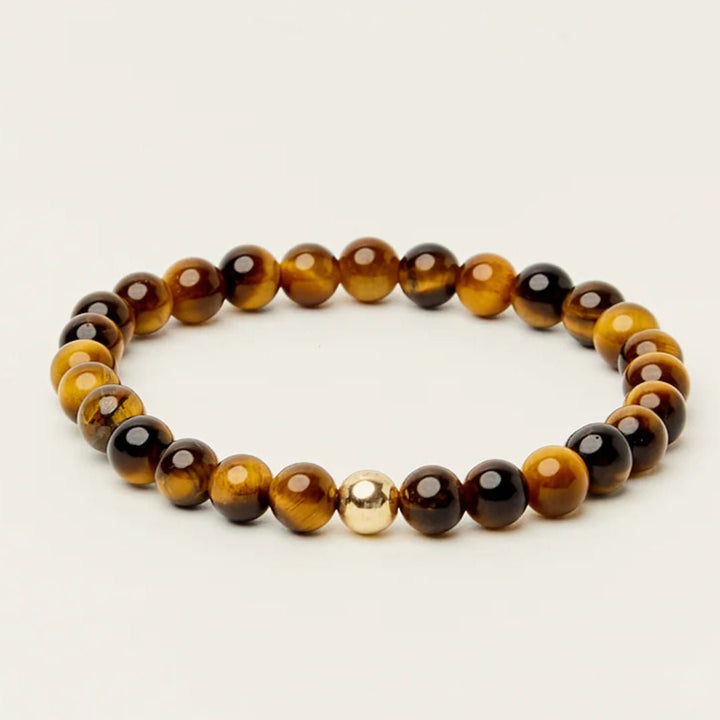 Spiritus | MANIFESTATION Bracelet | Tigers Eye w 14K Gold Plate - Suzie Anderson Home