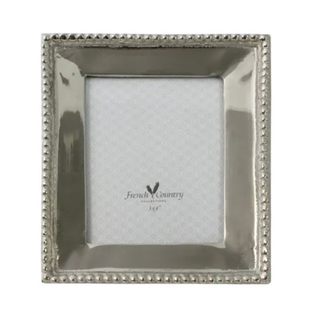 Rectangle Nickel Photo Frame | 3x4"