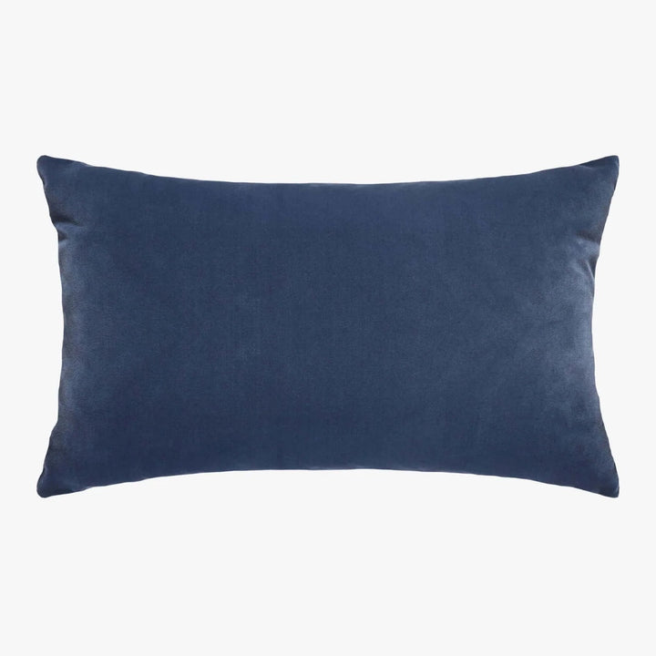 Etro Mini Velvet & Linen Cushion & Insert | Storm Blue | 30x50cm