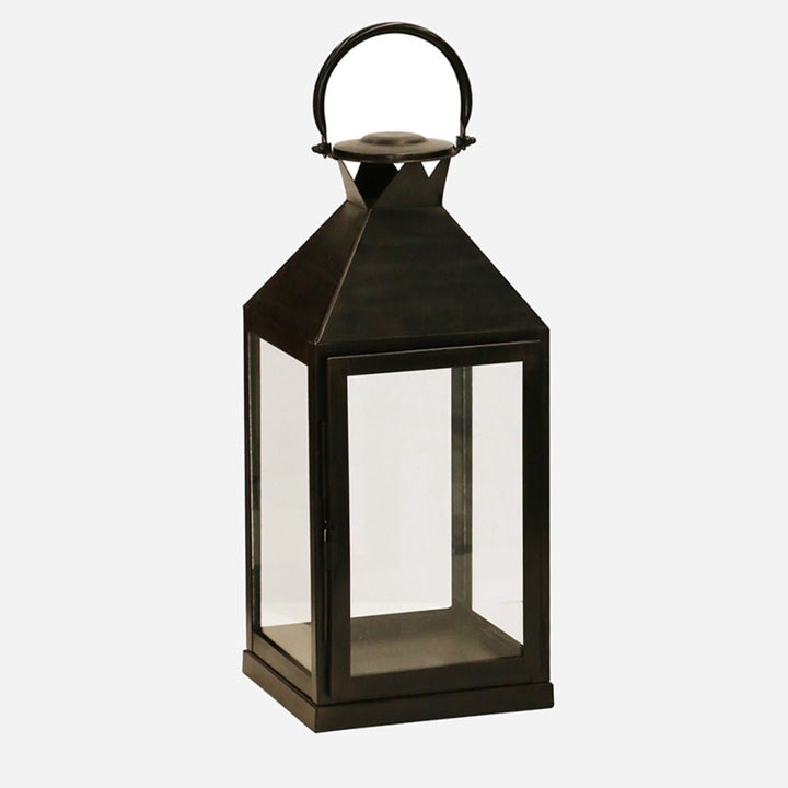 Stratton Lantern | Steel | Square | Black Finish - Suzie Anderson Home