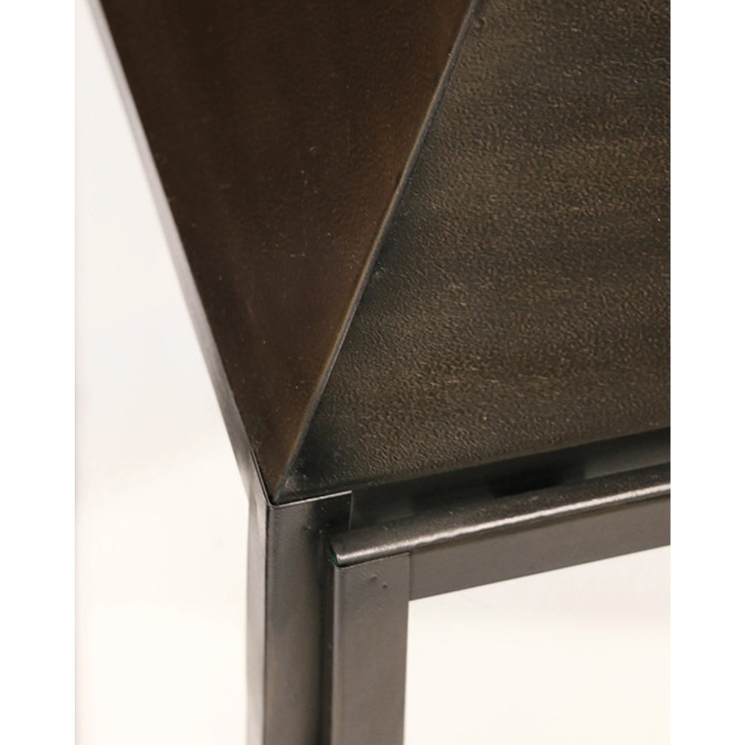 Stratton Lantern | Steel | Square | Black Finish - Suzie Anderson Home