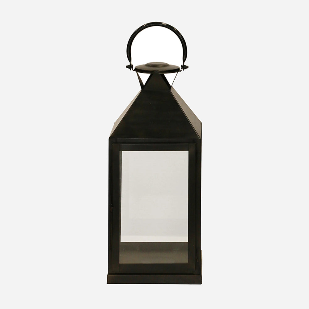 Stratton Lantern | Steel | Square | Black Finish - Suzie Anderson Home