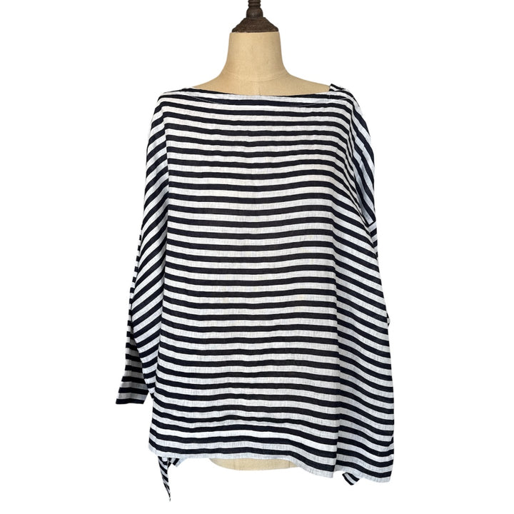 Frockk | Avril Top | Navy/White Stripe