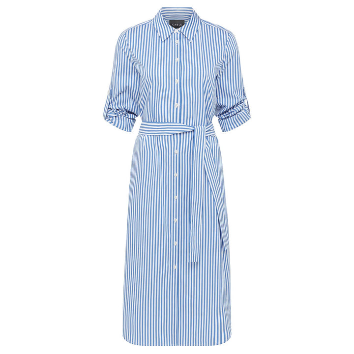 Cable | Portsea Shirt Dress | Blue Stripe