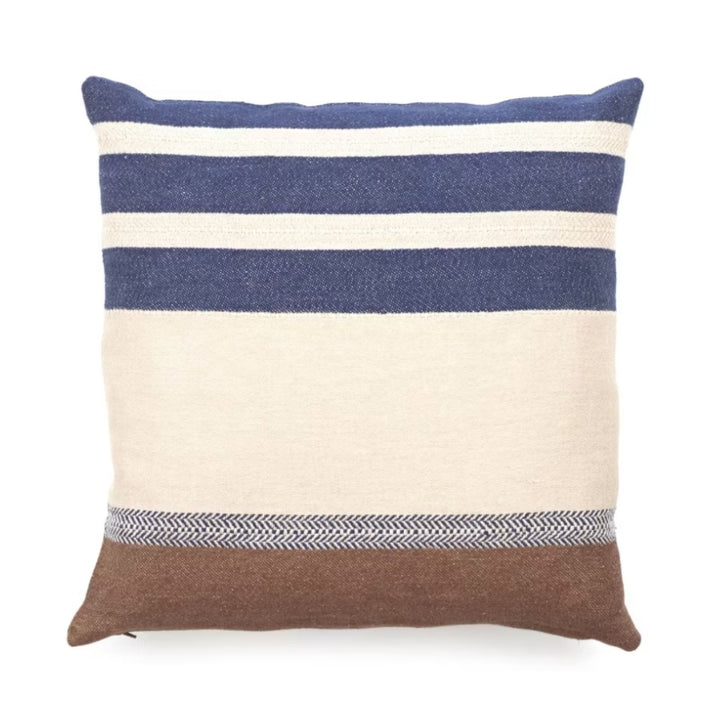 Marina Stripe Indigo Linen Cushion Cover | Libeco | 50x50cm