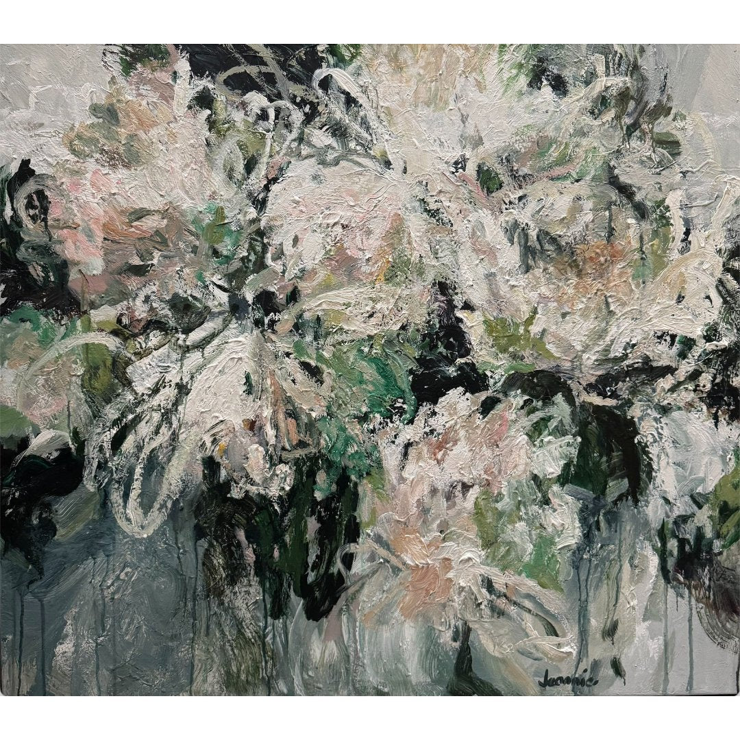 Summer Flower Mix | Acrylic on Canvas 101 x 92cm | Jeannie Dolan - Suzie Anderson Home