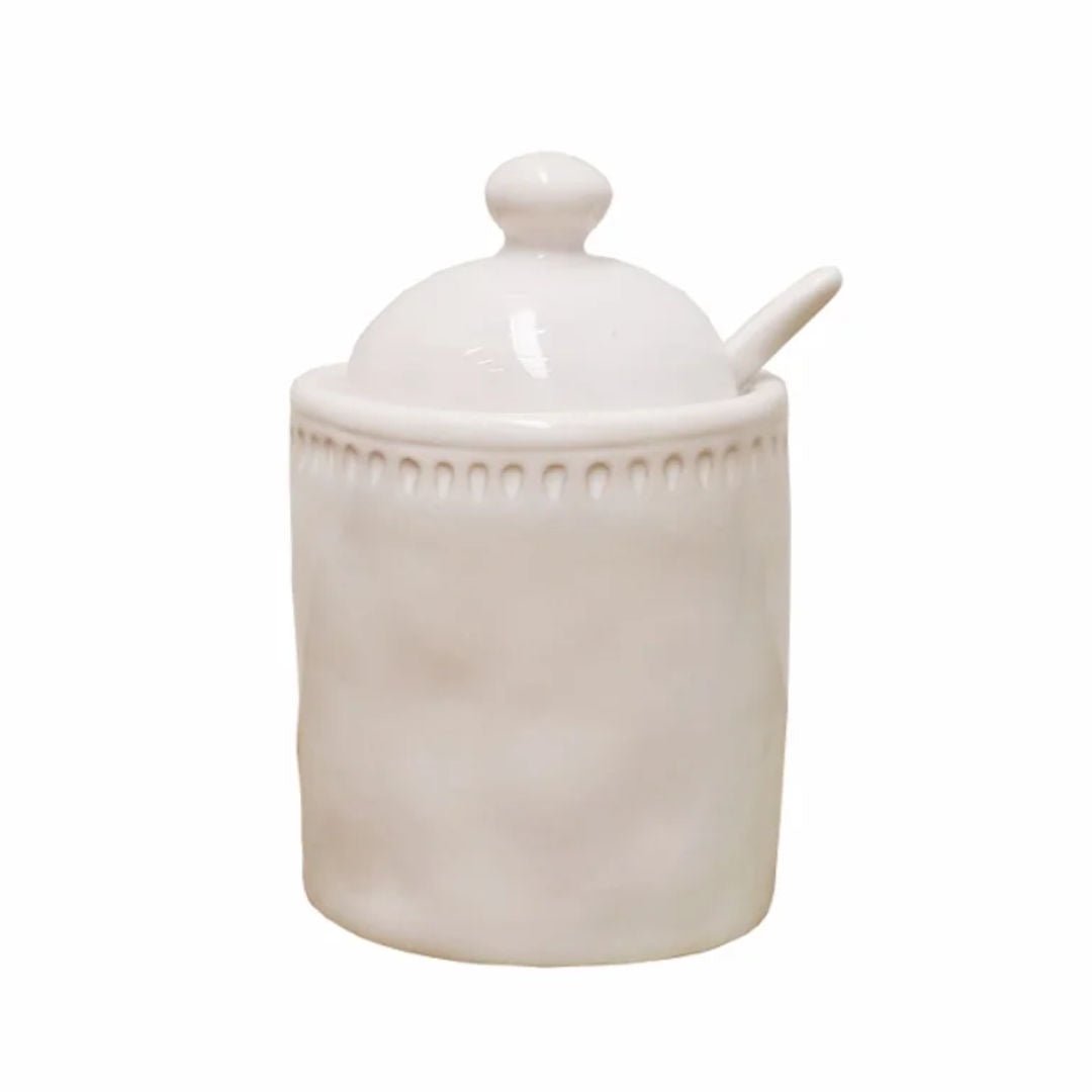 Sumner Sugar Bowl with Lid and Spoon - Suzie Anderson Home