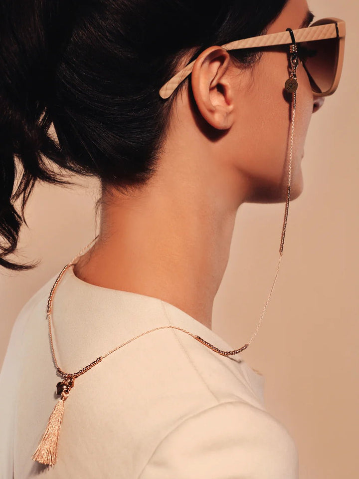 Sunglasses Chain | McTassle Beige - Suzie Anderson Home