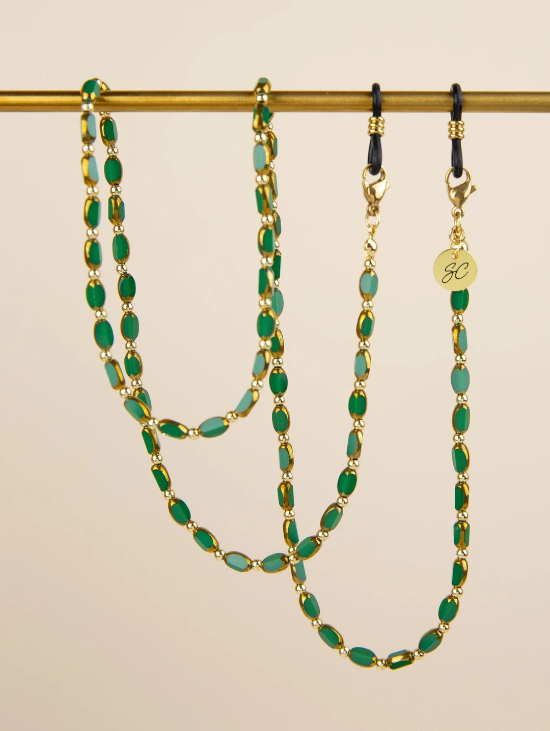 Sunglasses Chain | Sam Green Gold - Suzie Anderson Home