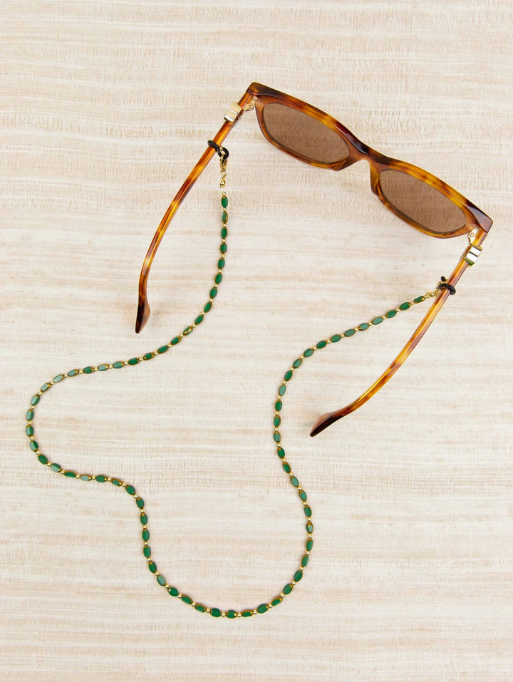 Sunglasses Chain | Sam Green Gold - Suzie Anderson Home