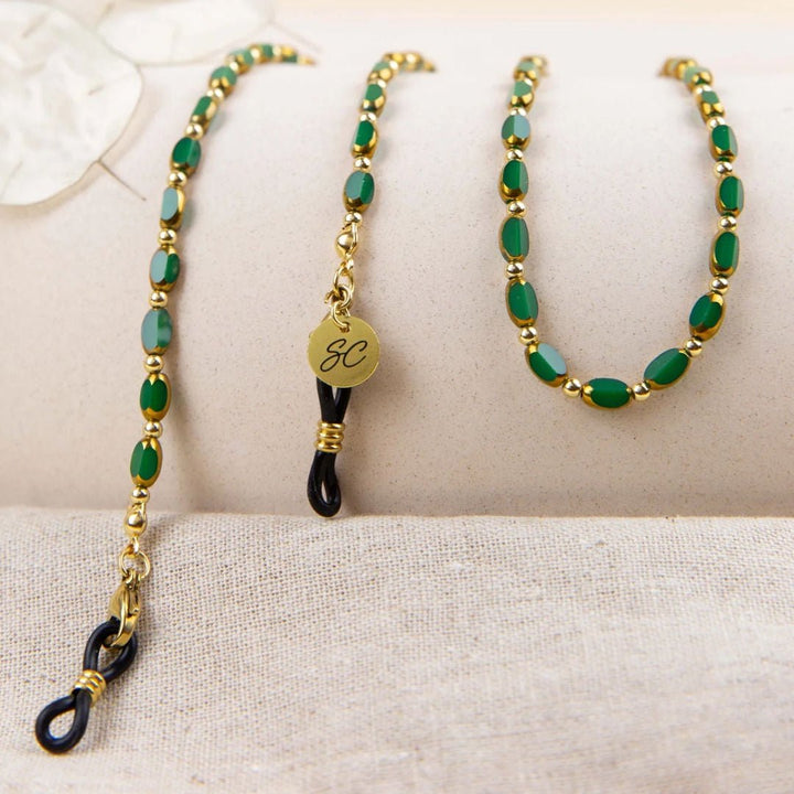 Sunglasses Chain | Sam Green Gold - Suzie Anderson Home