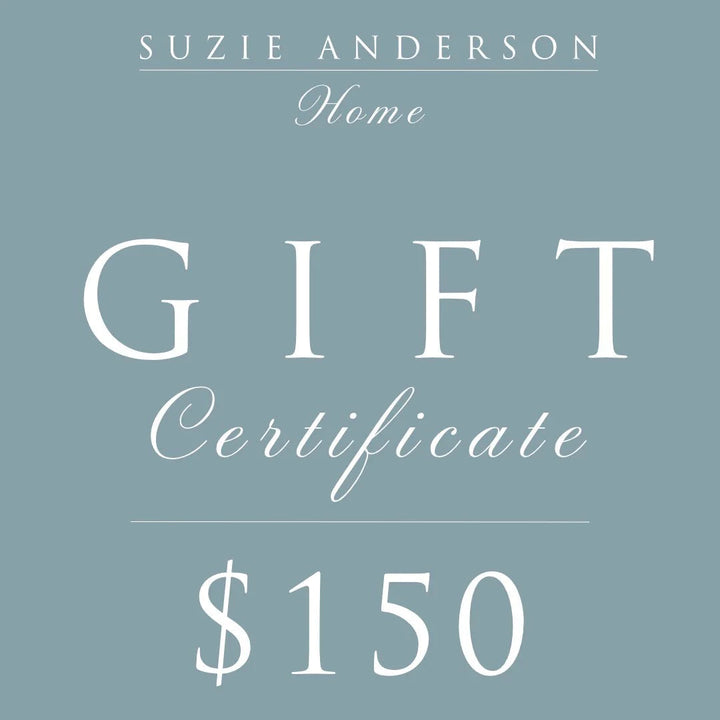 Suzie Anderson Home Digital Gift Card | FOR IN-STORE USE-Suzie Anderson Home