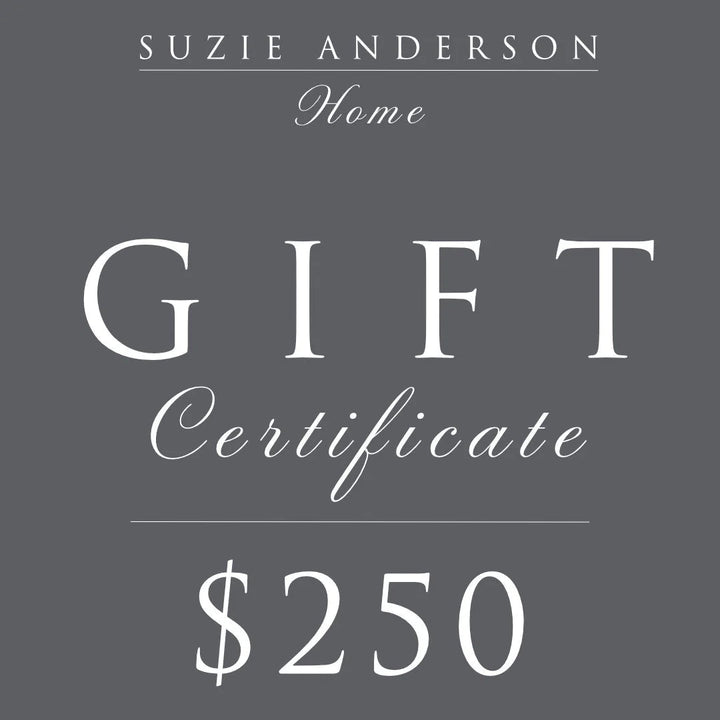 Suzie Anderson Home Digital Gift Card | FOR IN-STORE USE-Suzie Anderson Home