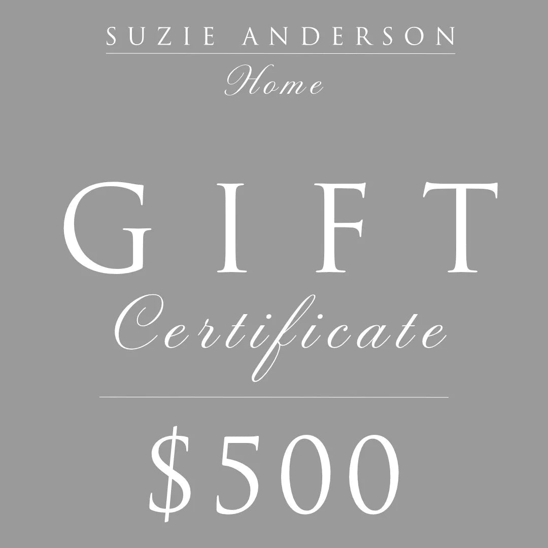 Suzie Anderson Home Digital Gift Card | FOR IN-STORE USE-Suzie Anderson Home